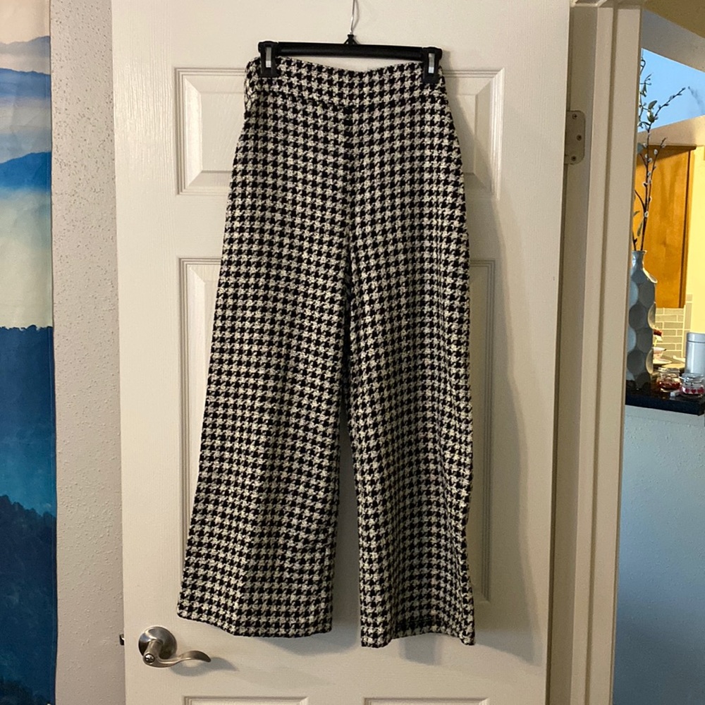 Zara Houndstooth Pants
